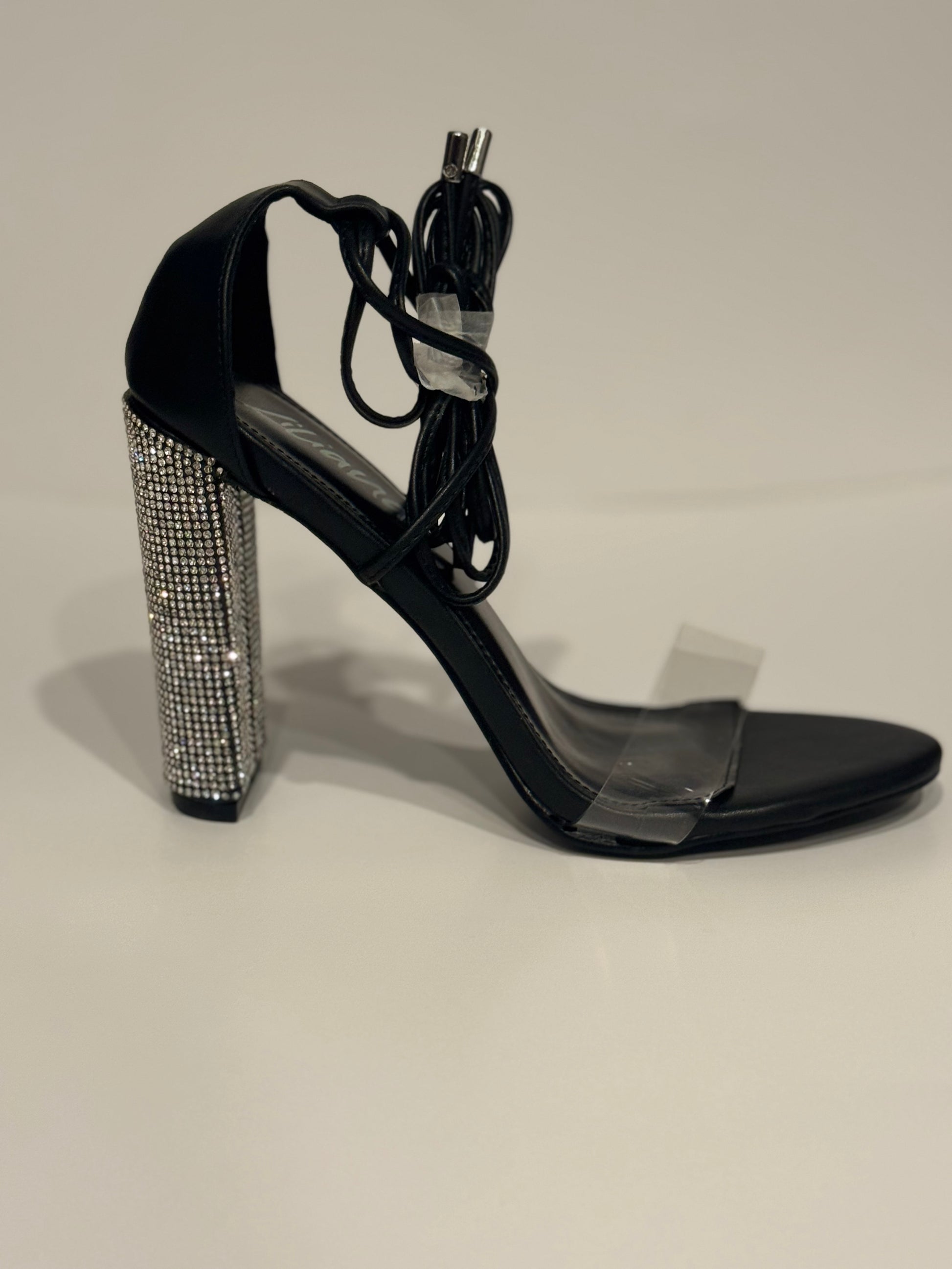 black&silver heel
