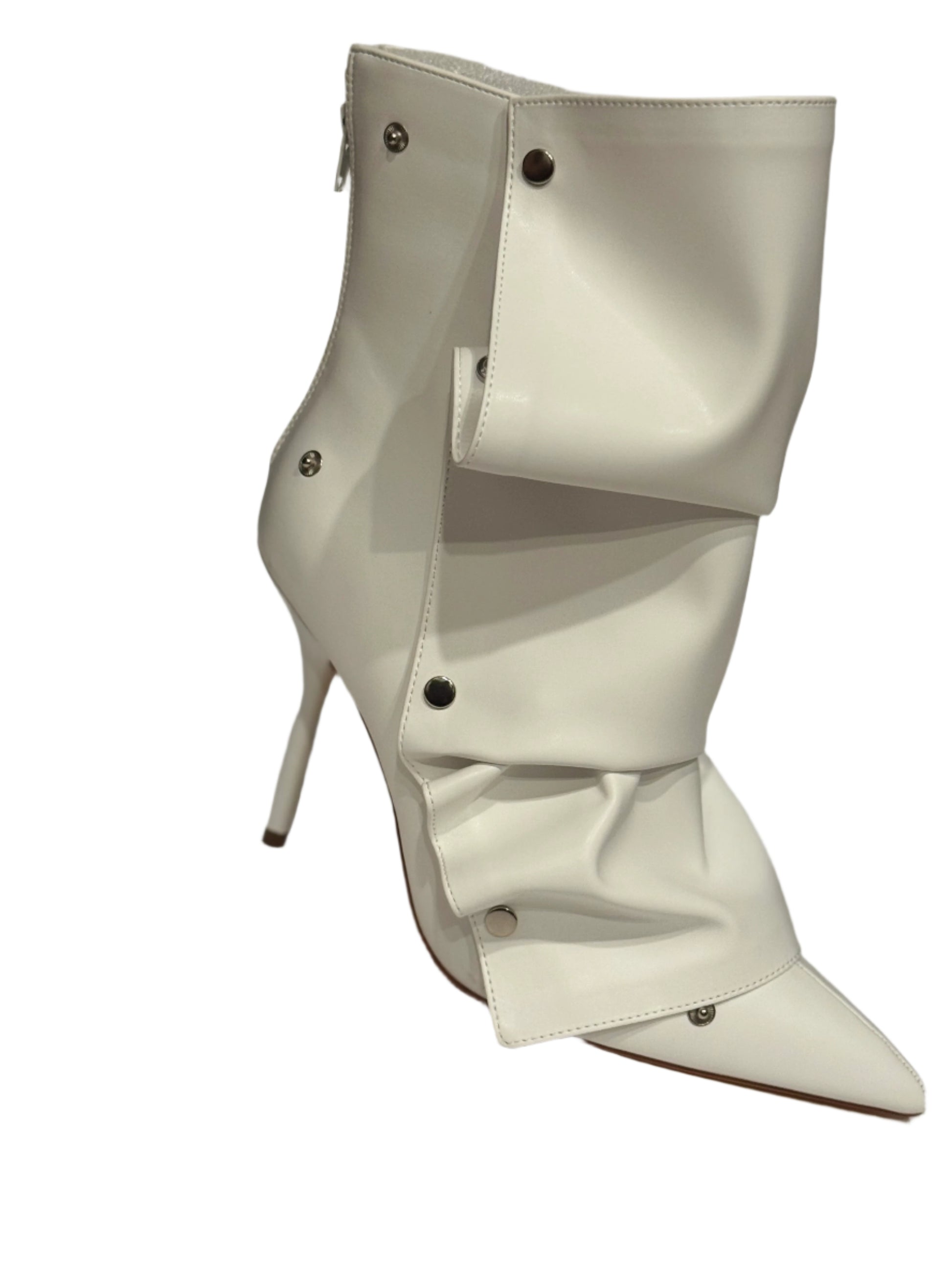 white short boot