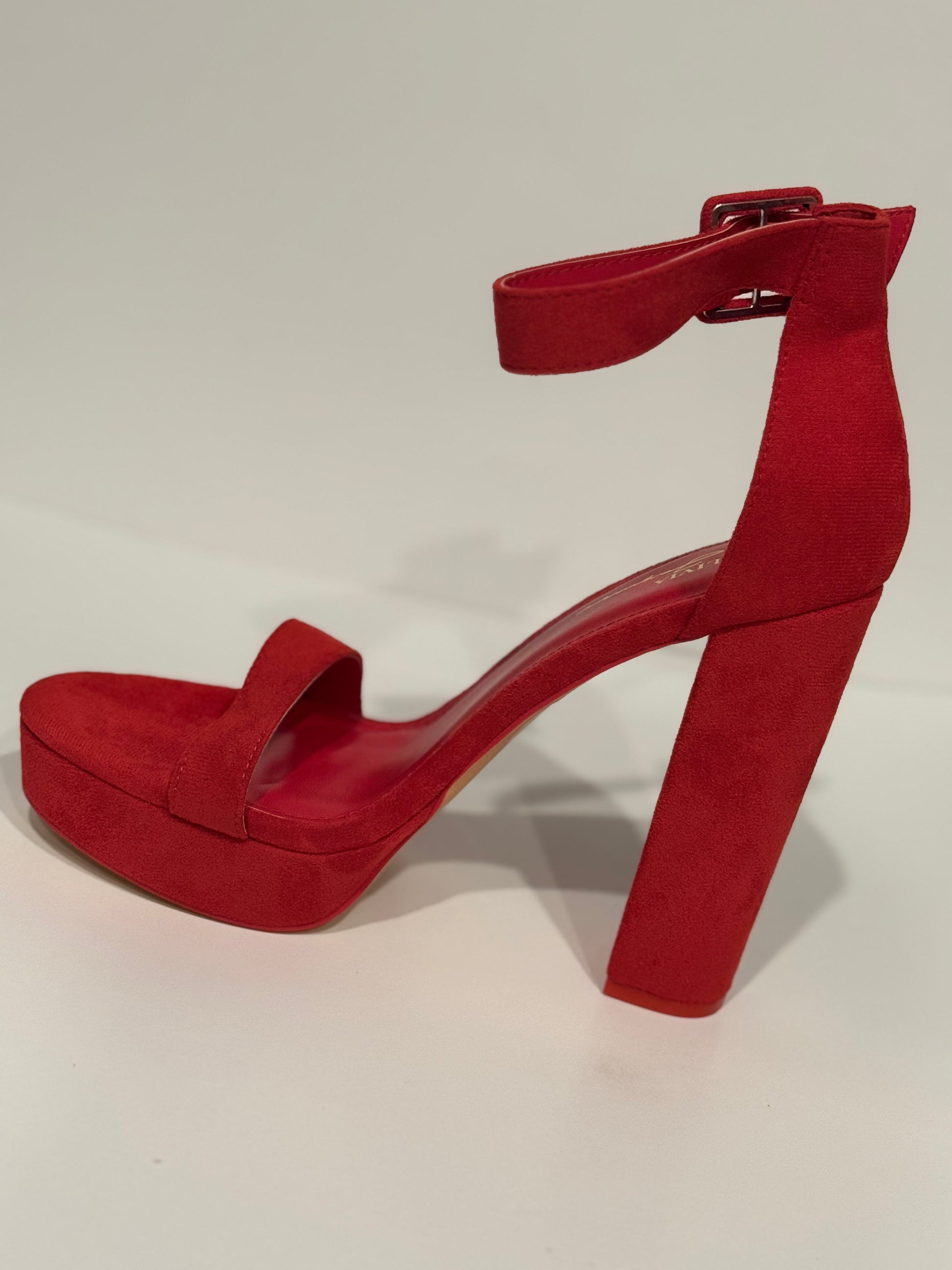 red wedge heel