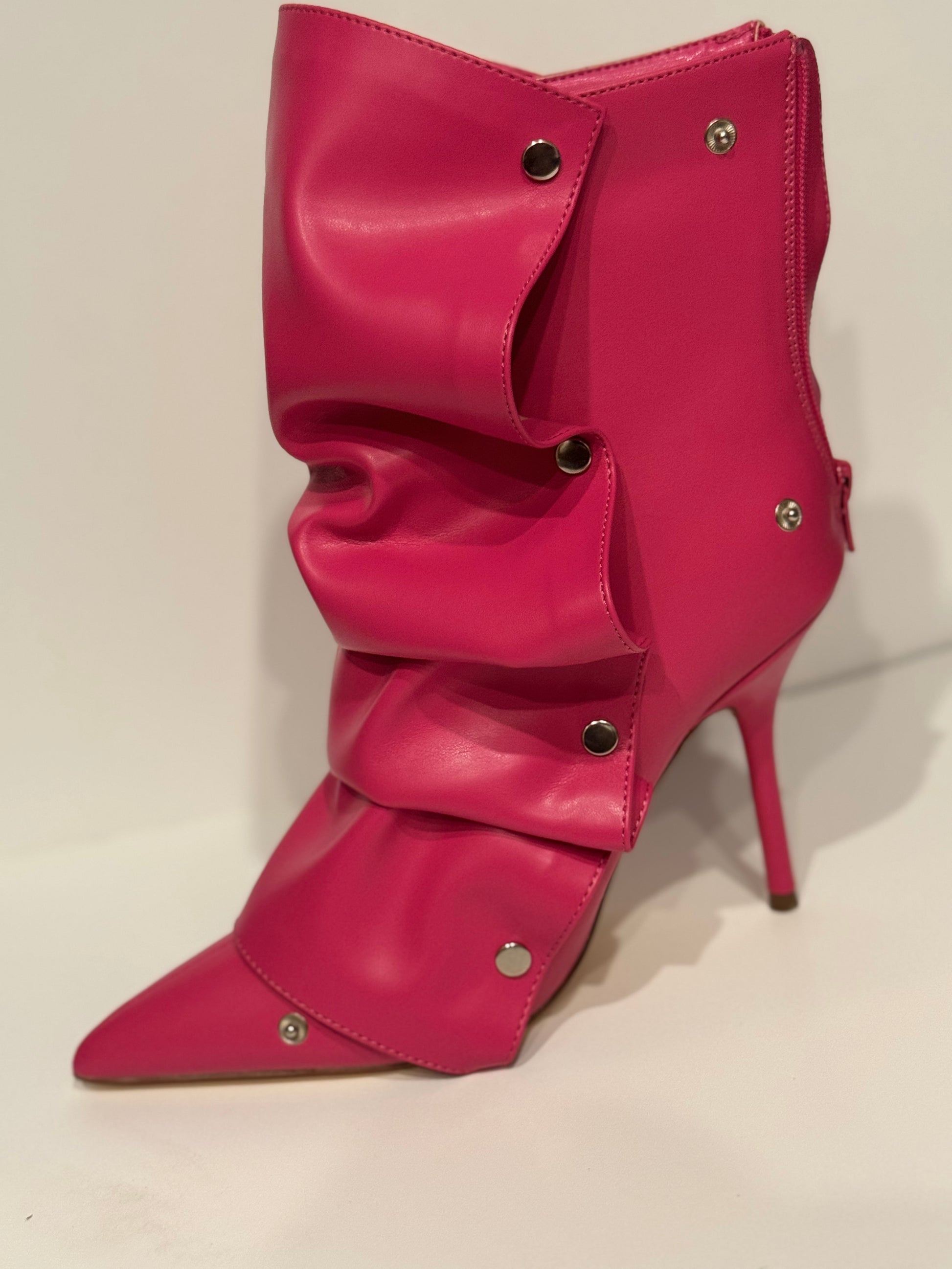 pink short boots