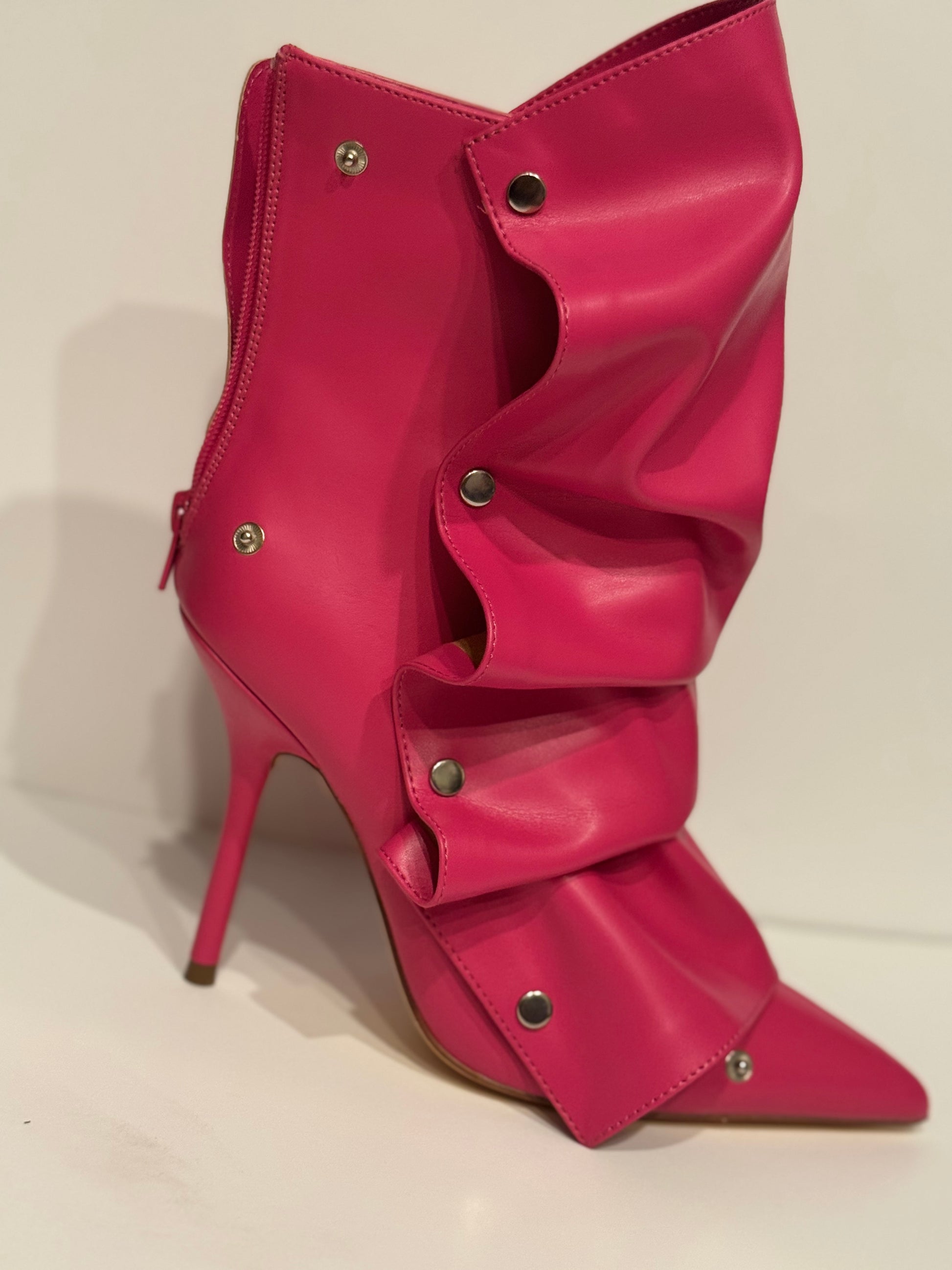 pink short boots
