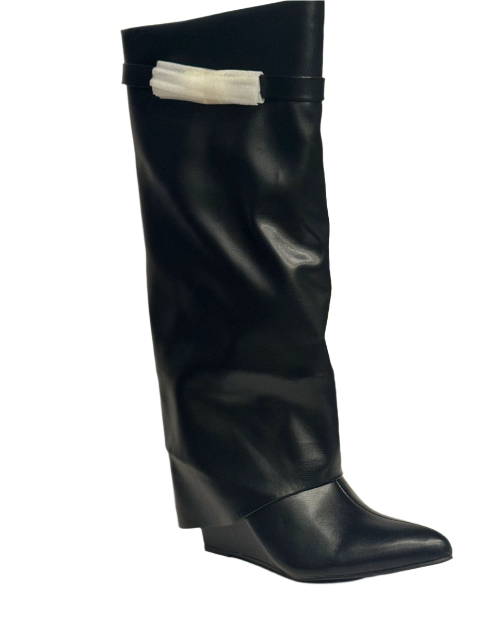 black short boot