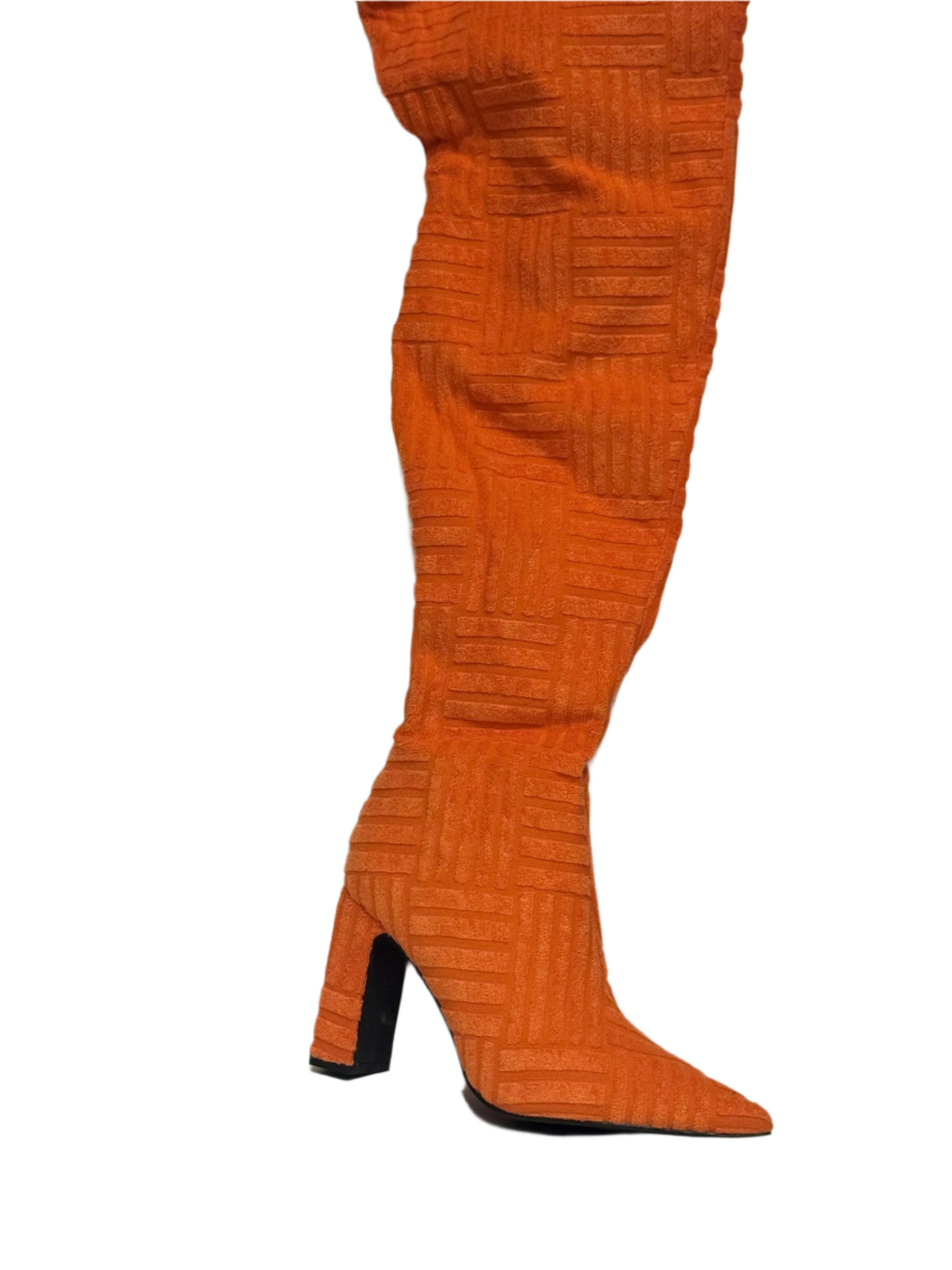 orange boots