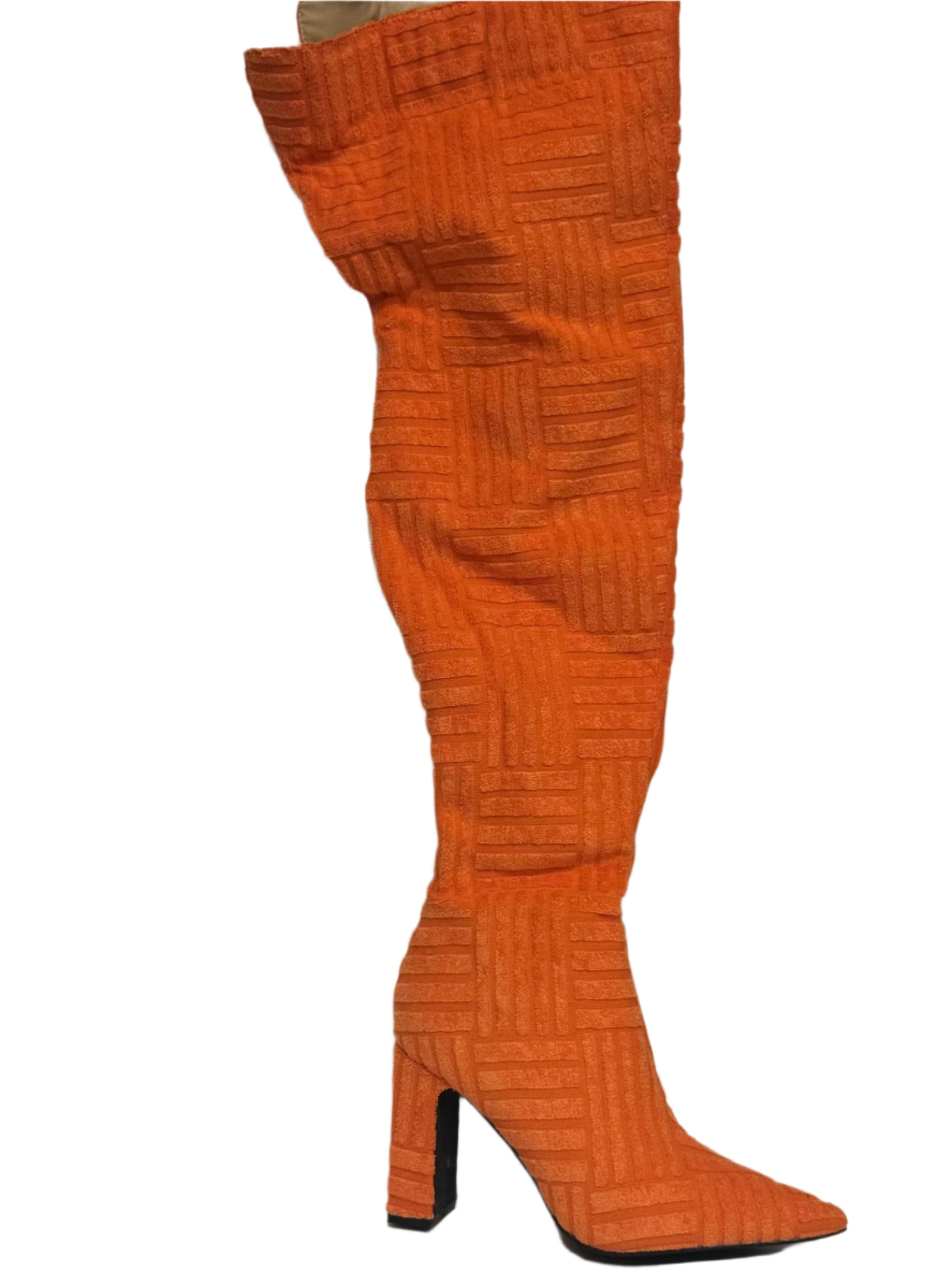 orange boots