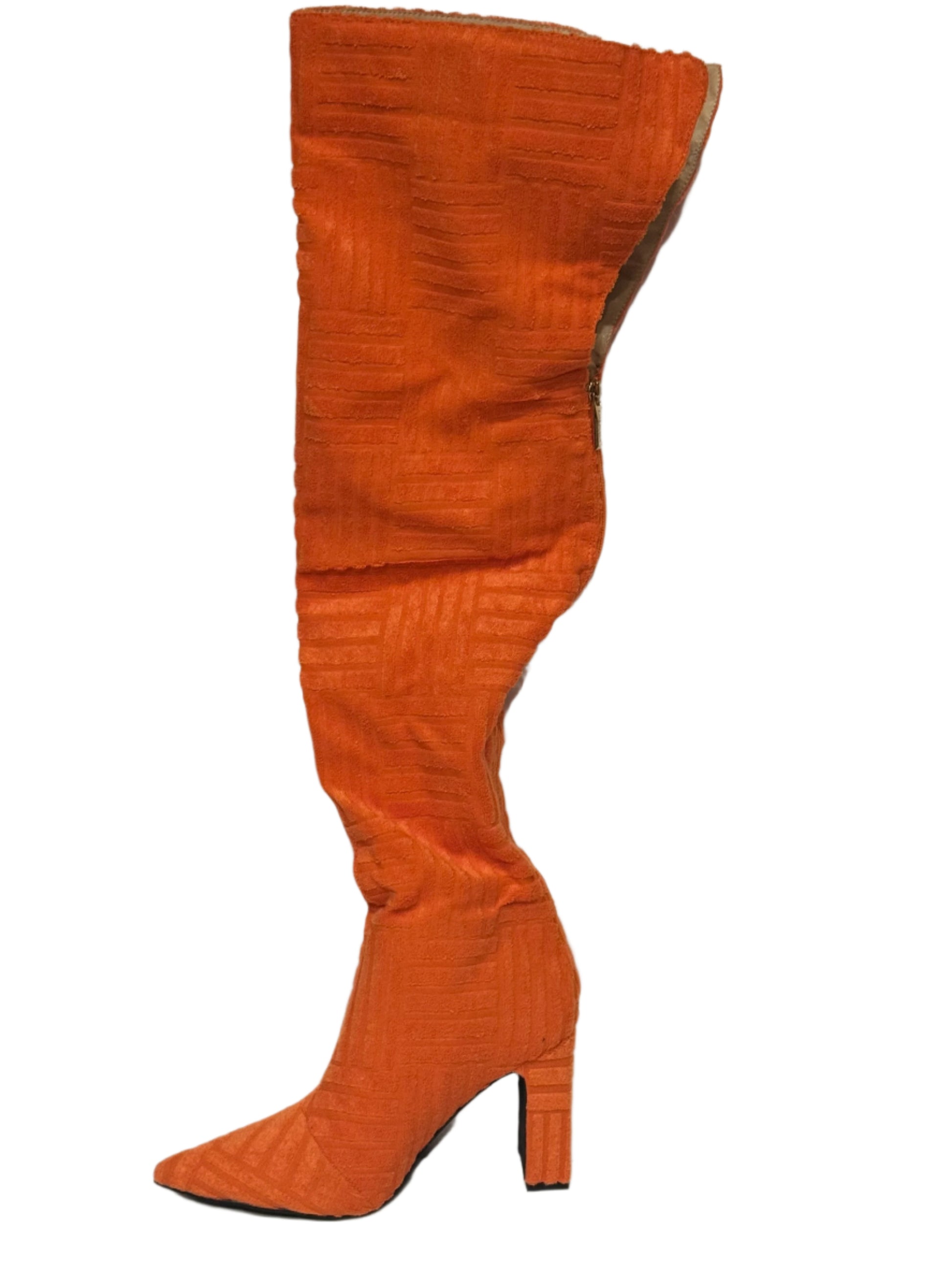orange boots